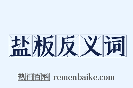 盐板反义词是什么意思的图片